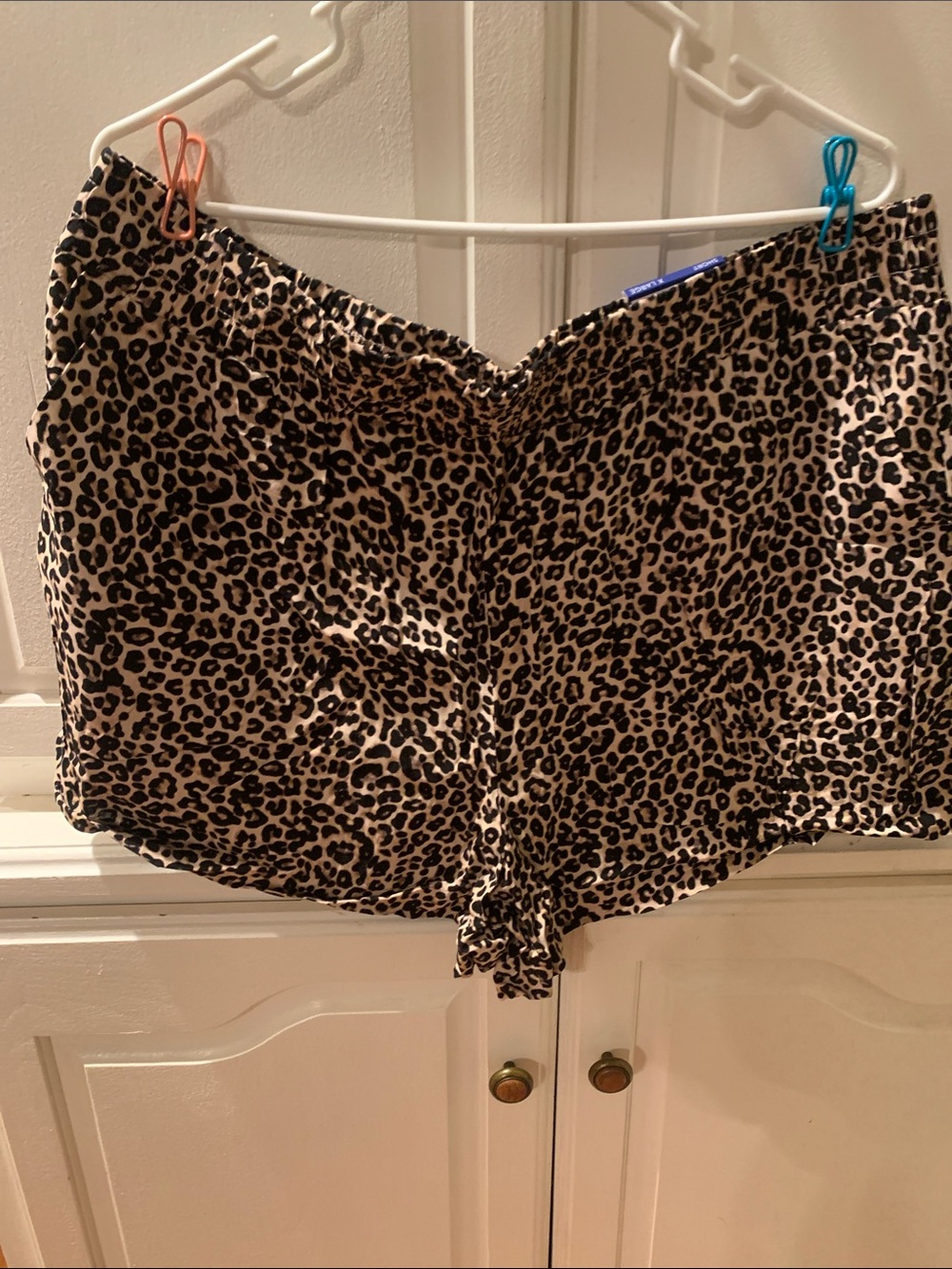 Apt. 9 Leopard Print Shorts - Black & Tan